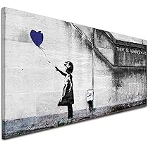 Wall Clock Flying Balloon カリモク BANKSY banksy-balloon-heart-girl-easy
